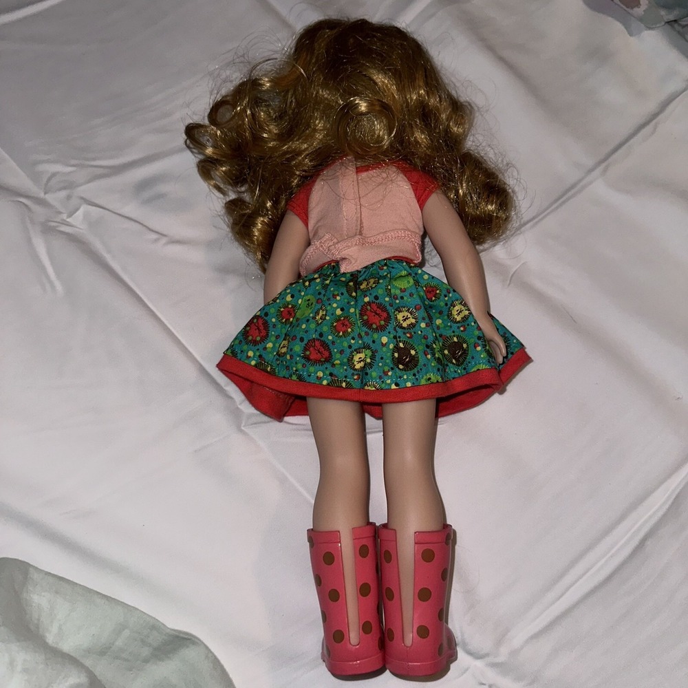 American Girl Wellie Wishers 14" Doll Willa w/ Original Clothes/Boots - Picture 3 of 3